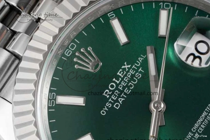 MiroTime 1220 Functional DateJust 41mm 126334 DIWF 1:1 Best Edition 904L Steel Green Sunburst Dial on Jubilee Bracelet SA 2305